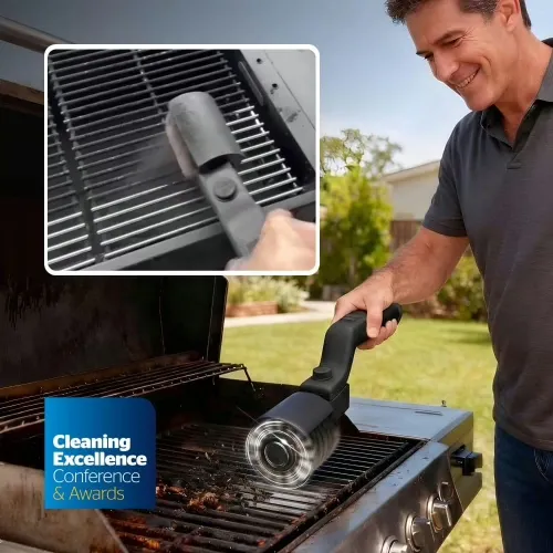 GrillWizz Limpiador de Barbacoa — cepillo giratorio inalámbrico